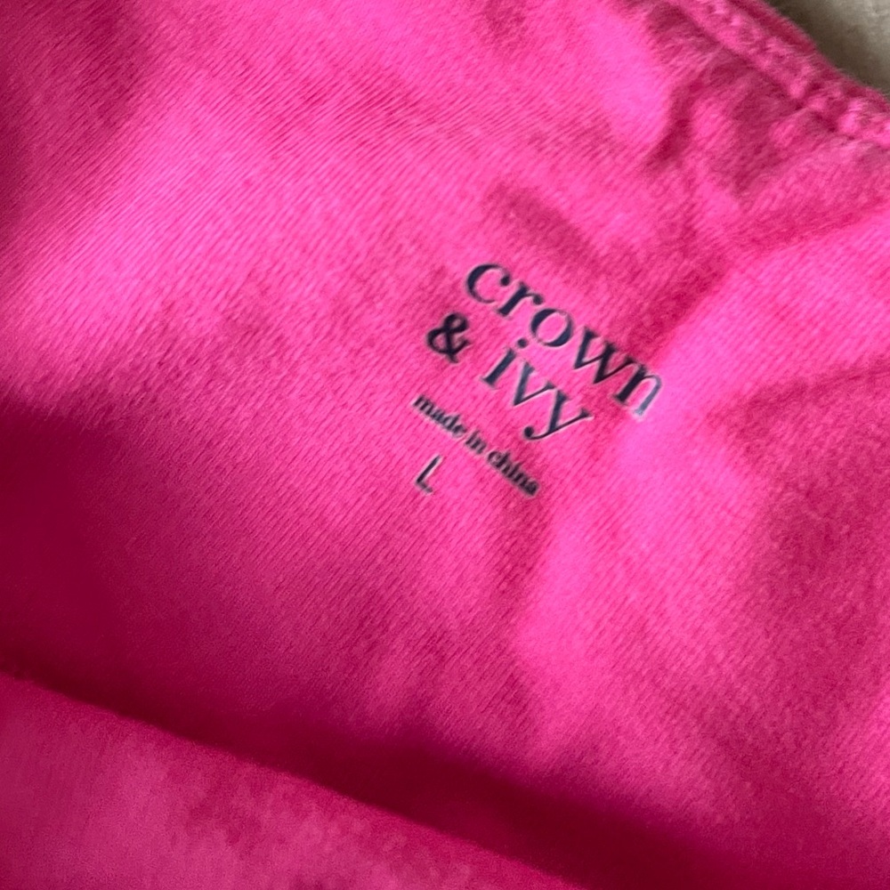 *NWT* Crown & Ivy brand ~ ombré / dip Leggings, two pair (blue 💙 / pink 🩷) *NWT* - Picture 9 of 11